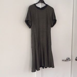 Rag and Bone black gray and tan check plaid dress